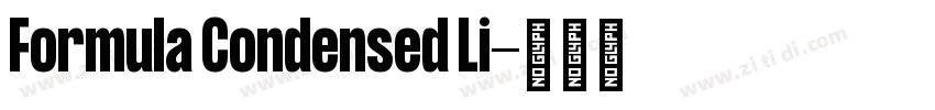 Formula Condensed Li字体转换